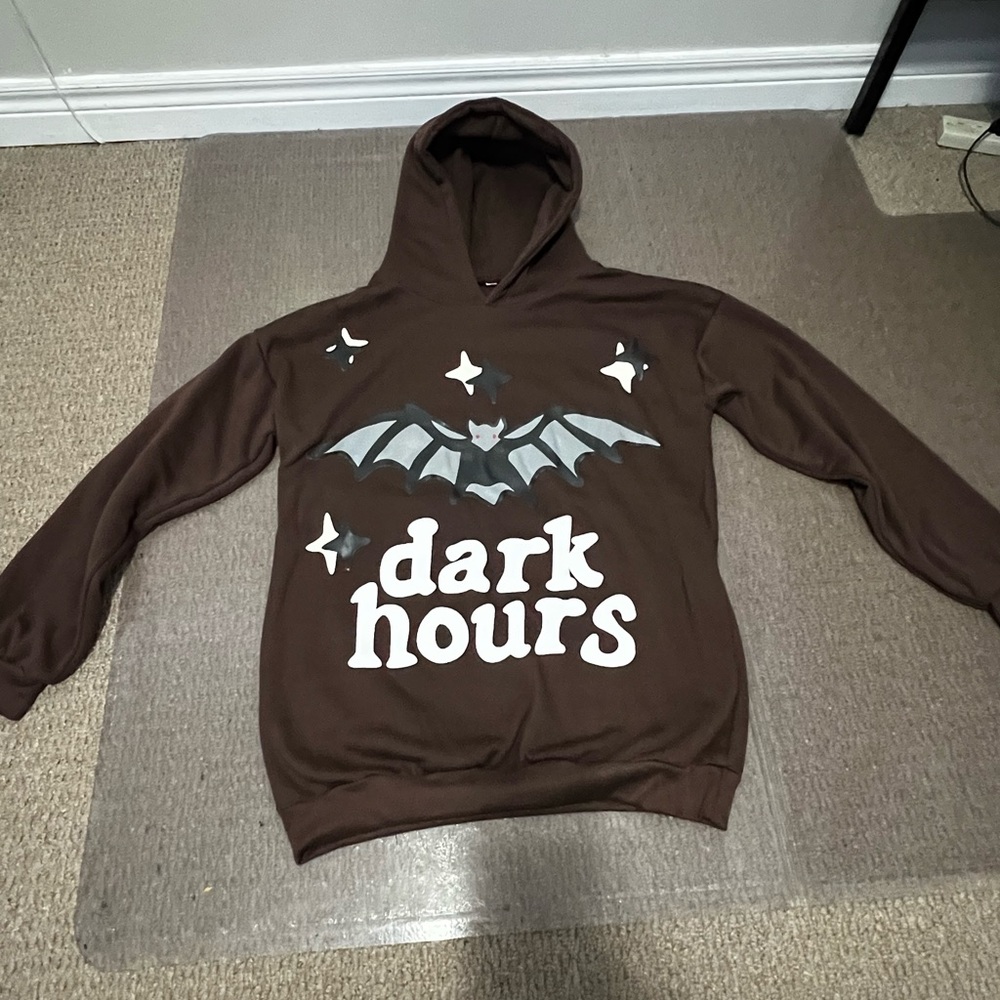 Dark Hours Broken Planer Brown Hoodie